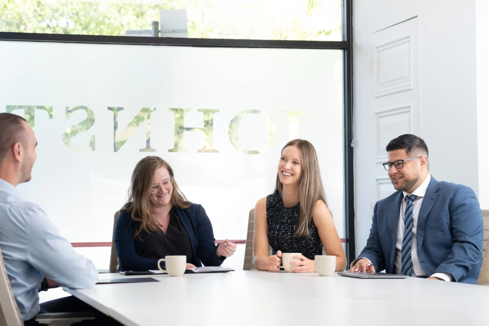 Board room five team members